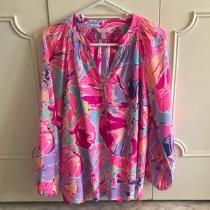 Lilly Pulitzer Elsa top - multi jam out